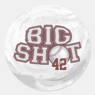 Big Shot Baseball Ronde Sticker