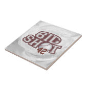 Big Shot Baseball Tegeltje (Zijkant)