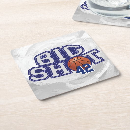 Big Shot Basketball Kartonnen Onderzetters (Schuin)