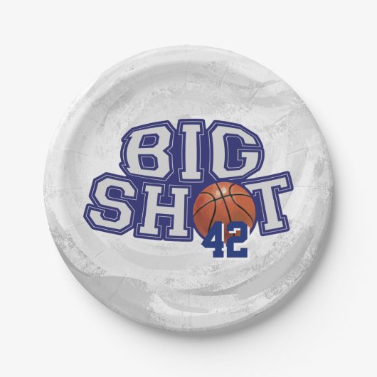 Big Shot Basketball Papieren Bordje (Voorkant)