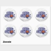 Big Shot Basketball Ronde Sticker (Vel)