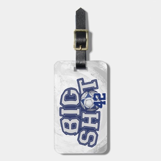 Big Shot Soccerball Bagagelabel (Voorkant verticaal)