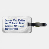 Big Shot Soccerball Bagagelabel (Achterkant horizontaal)