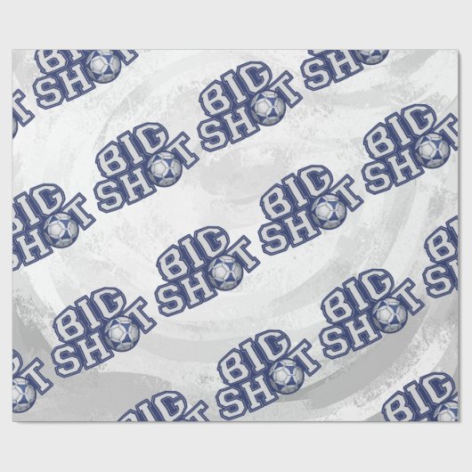 Big Shot Soccerball Cadeaupapier (Vlak)