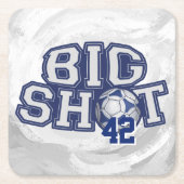 Big Shot Soccerball Kartonnen Onderzetters (Voorkant)