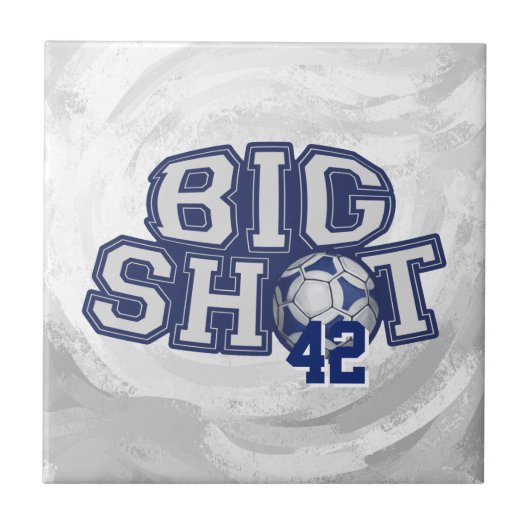 Big Shot Soccerball Tegeltje (Voorkant)