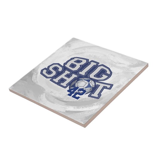 Big Shot Soccerball Tegeltje (Zijkant)