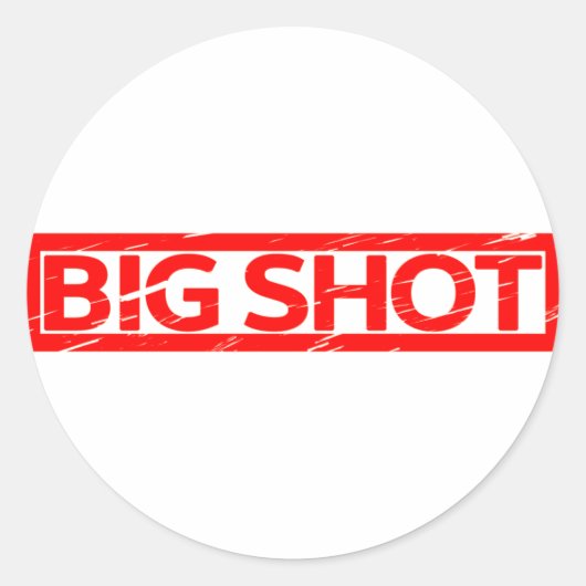 Big Shot Stamp Ronde Sticker (Voorkant)