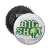 Big Shot Tennis Ball Button Flesopener (Voorkant)