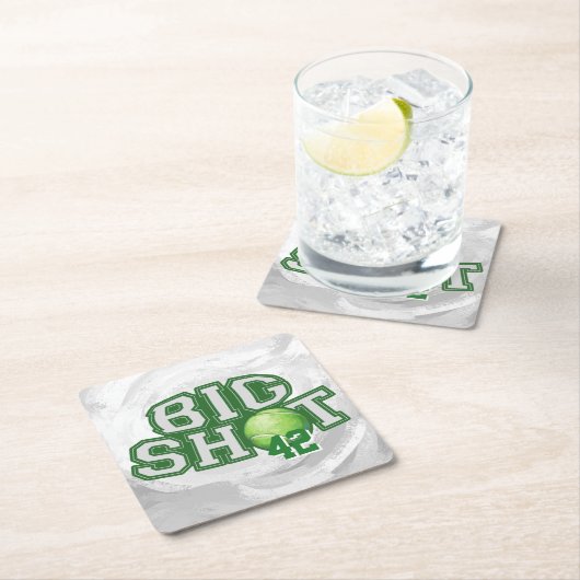 Big Shot Tennis Ball Kartonnen Onderzetters (Insitu)