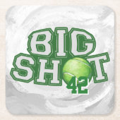 Big Shot Tennis Ball Kartonnen Onderzetters (Voorkant)
