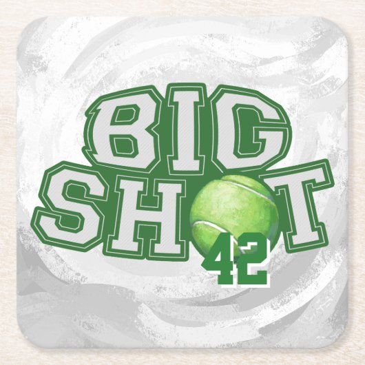 Big Shot Tennis Ball Kartonnen Onderzetters (Voorkant)