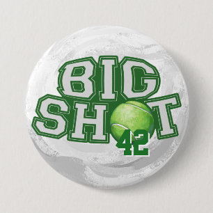 Big Shot Tennis Ball Ronde Button 7,6 Cm