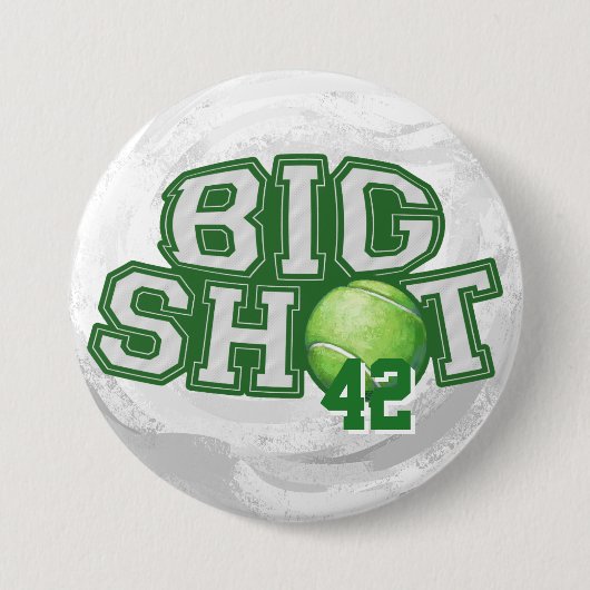 Big Shot Tennis Ball Ronde Button 7,6 Cm (Voorkant)