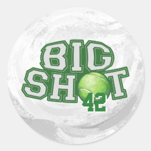 Big Shot Tennis Ball Ronde Sticker