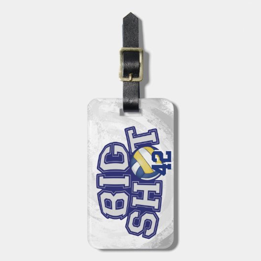 Big Shot Volleyball Bagagelabel (Voorkant verticaal)