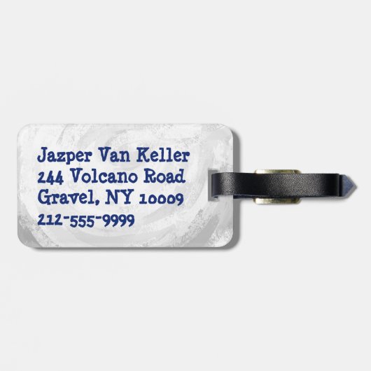 Big Shot Volleyball Bagagelabel (Achterkant horizontaal)