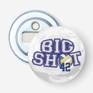 Big Shot Volleyball Button Flesopener