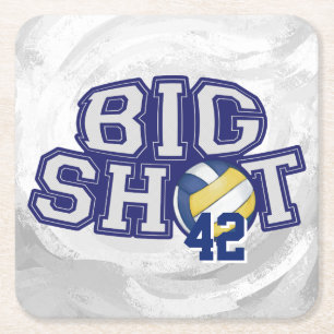 Big Shot Volleyball Kartonnen Onderzetters