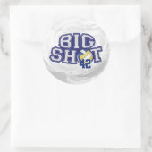 Big Shot Volleyball Ronde Sticker (Tas)