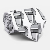 Big Silver Coach's fluitje Stropdas (Opgerold)