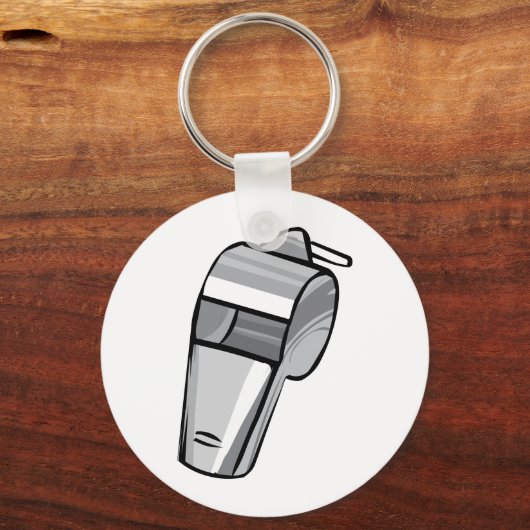 Big Silver Whistle Sleutelhanger (Voorkant)