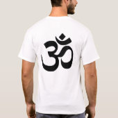 Big Simple OM AUM-symbool Zen Meditation Yoga T-shirt (Achterkant)