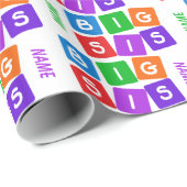 Big Sis aangepast verpakkingspapier Cadeaupapier (Rol Hoek)