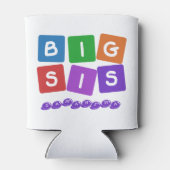 Big Sis aangepaste naam koelbox Blikjeskoeler (Achterkant)