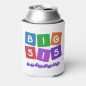 Big Sis aangepaste naam koelbox Blikjeskoeler (Blikje Achterkant)