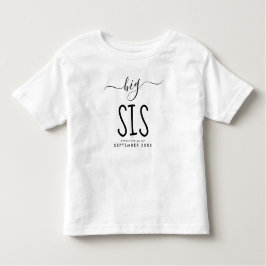 Big Sis | Aankondiging nieuwe baby op maat vandaag Kinder Shirts