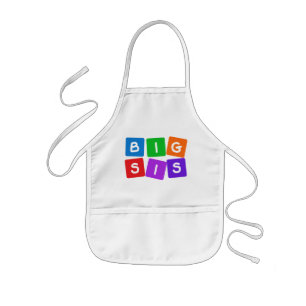 Big Sis Apron - kies stijl en kleur Kinder Schort