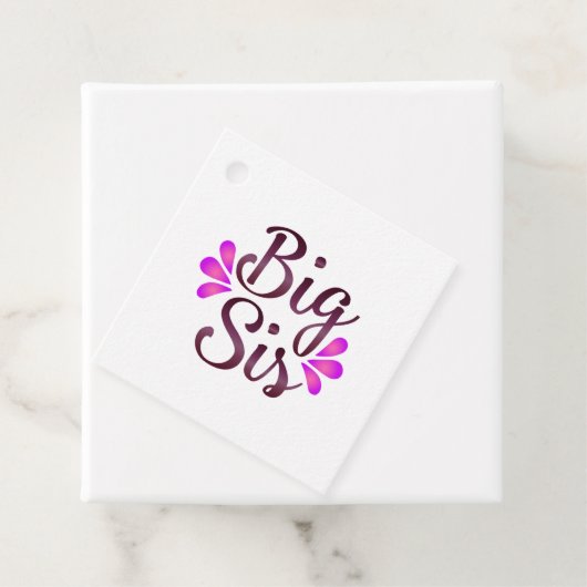 Big Sis Bedankjes Labels (In situ)