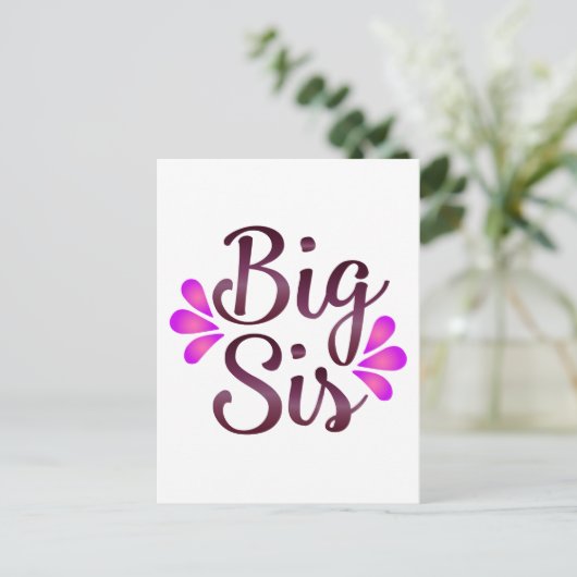 Big Sis Briefkaart (Staand voorkant)