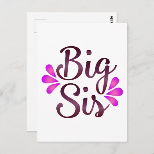 Big Sis Briefkaart (Voorkant / Achterkant)