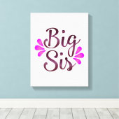 Big Sis Canvas Afdruk (Insitu (Houten vloer))