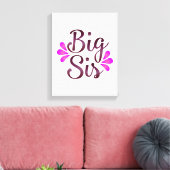 Big Sis Canvas Afdruk (Insitu (Woonkamer))