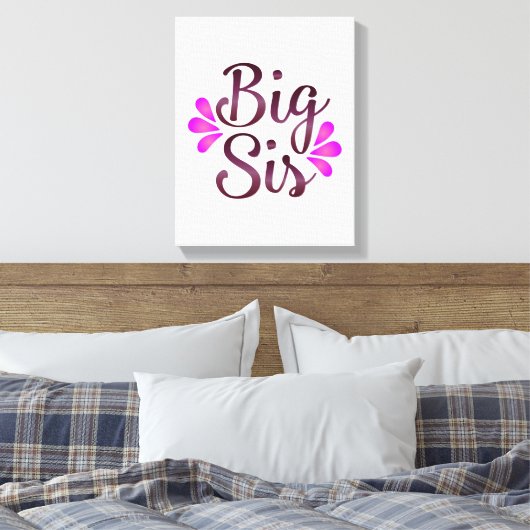 Big Sis Canvas Afdruk (Insitu (Slaapkamer))