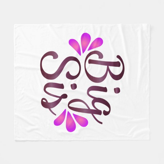 Big Sis Fleece Deken (Voorkant (Horizontaal))