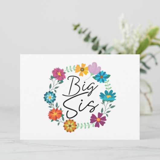 BIG SIS KAART (Staand voorkant)
