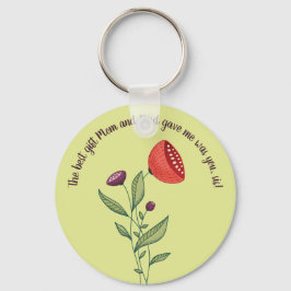 Big Sis Little Sister Sweet Quote Wilde Flowers Sleutelhanger