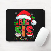Big Sis Santa Hat New Big Sister Announcement Xmas Muismat (Met muis)