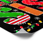 Big Sis Santa Hat New Big Sister Announcement Xmas Poster (Hoek)