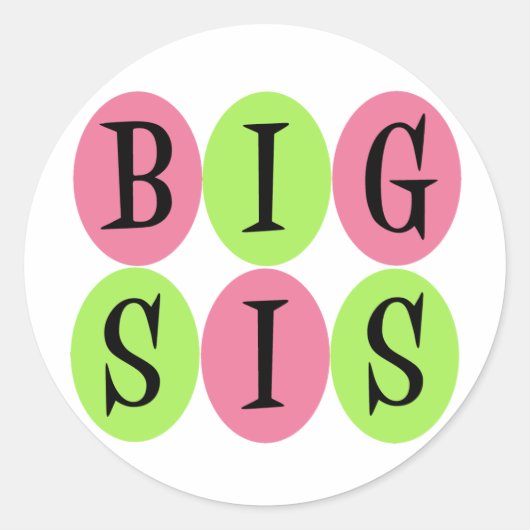 Big Sis stickers (Voorkant)