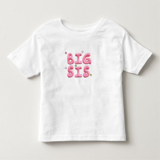 Big Sis T-Shirt | Cute Big Sister Announcement  (Voorkant)