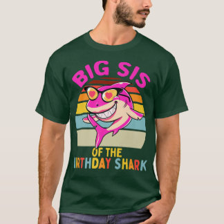 Big Sis van de Shark Birthday Zuster Matching Fami T-shirt