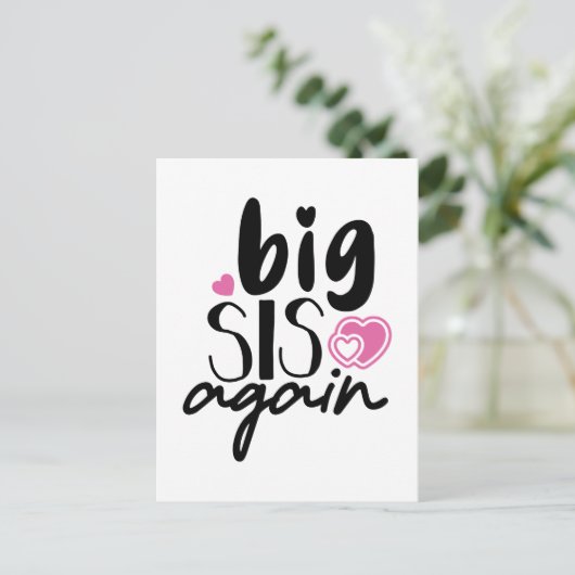 Big Sis weer Briefkaart (Staand voorkant)