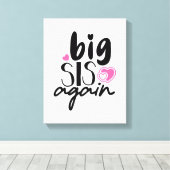 Big Sis weer Canvas Afdruk (Insitu (Houten vloer))