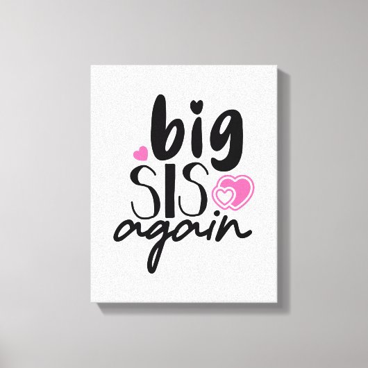 Big Sis weer Canvas Afdruk (Voorkant)