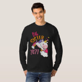 Big Sister 2021 Unicorn Rainbow  Sisters Unicorns T-shirt (Voorkant volledig)